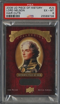 2008 Upper Deck Piece of History "Hair Cuts" #LN Lord Nelson – PSA EX-MT 6
